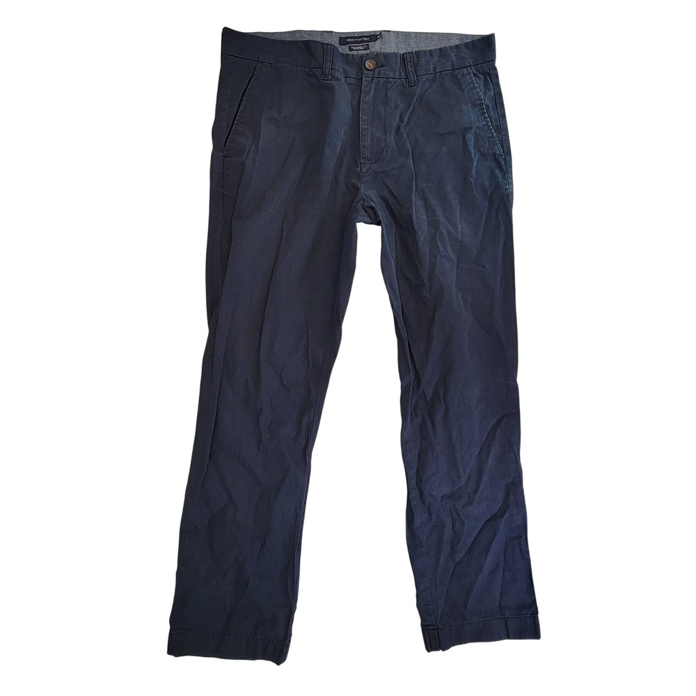 Tommy Hilfiger Tailored Fit Chino Pants Navy Blue Mens‎ Size 34x30